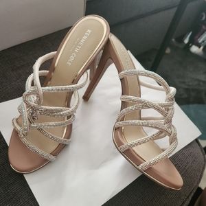 Twist Braid Shimmer Heels